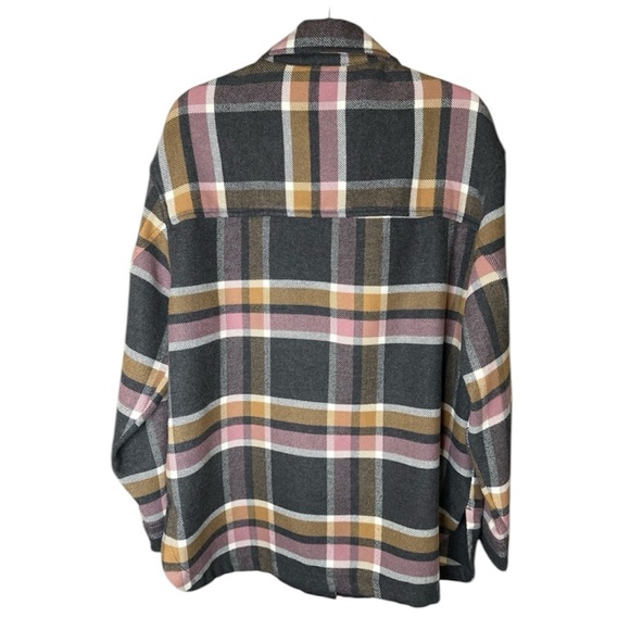 AE Oversized Plaid Flannel Shirt - Picture 3 of 5
